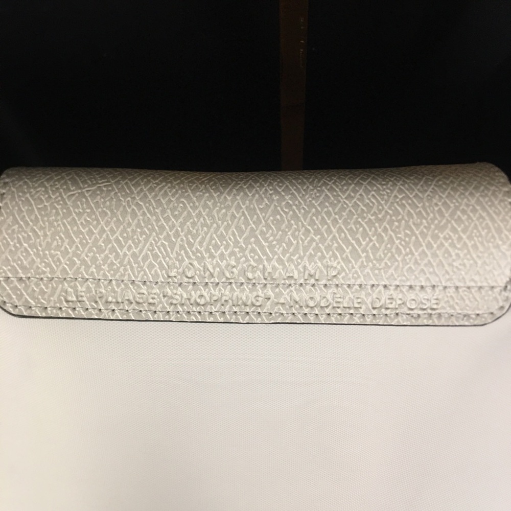 NWT Longchamp Le Pliage Original Large Shoulder Nylon Bag Tote IN OFF WHITE - Picture 3 of 11